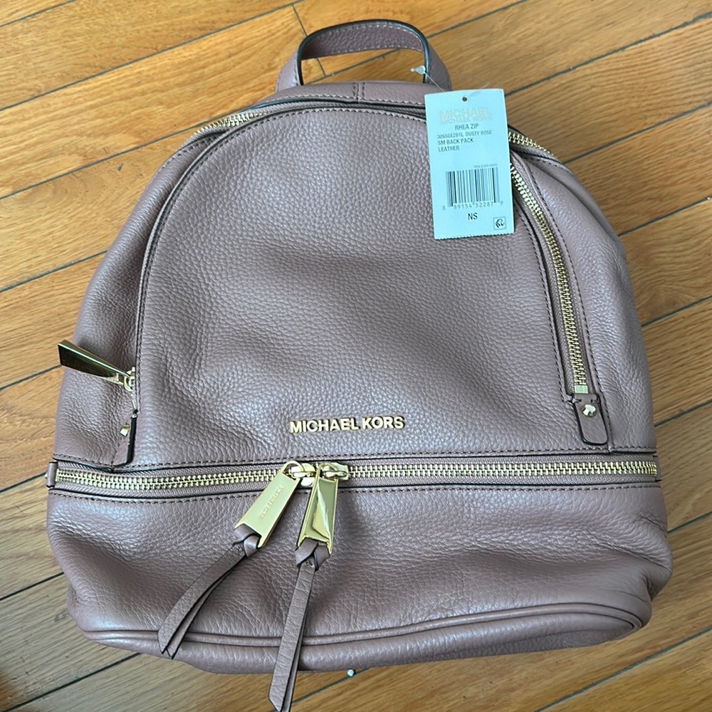 Michael Kors - Rhea Zip Dusty Rose Small Backpack
